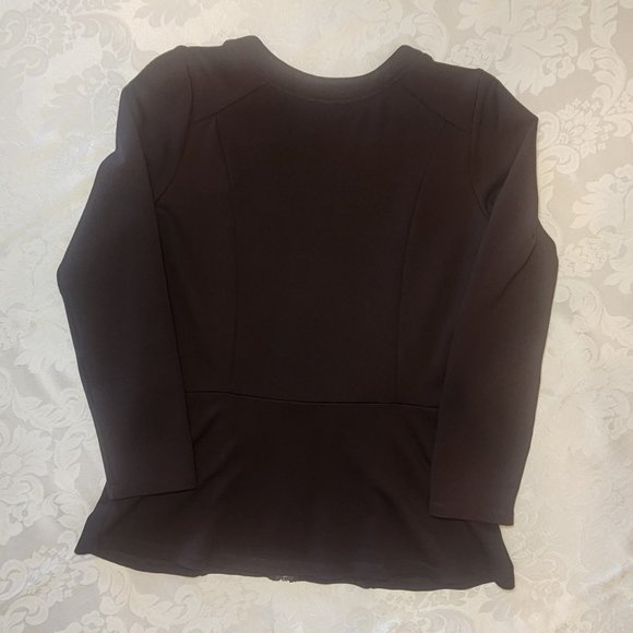 Ruby Ribbon Brown Ponte Jacket #0104 - Picture 11 of 13